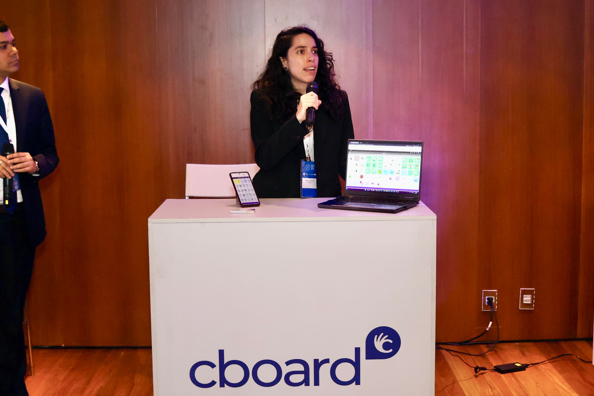 Cboard booth at the DPG